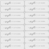 Translucent Clear Personalized Candle Labels