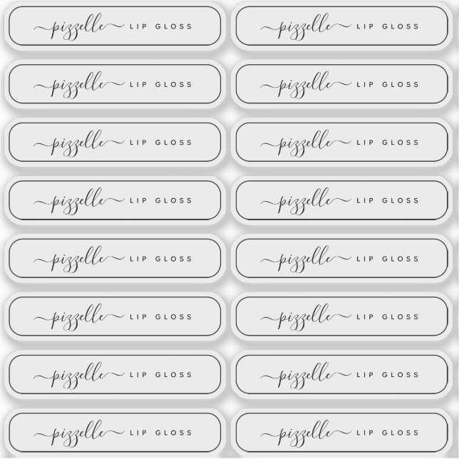 Translucent Clear Makeup Label, Lip Gloss Balm etc Sticker (Front)