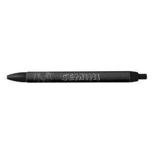 Translucent Gemini Black Ink Pen