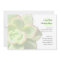 Translucent Green Succulent Wedding Invitation