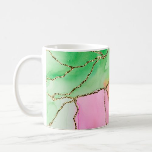 Translucent Hues Abstract Fluid Art Coffee Mug