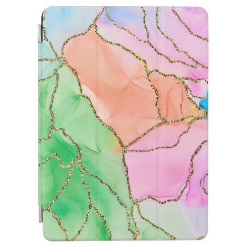 Translucent Hues Abstract Fluid Art iPad Air Cover
