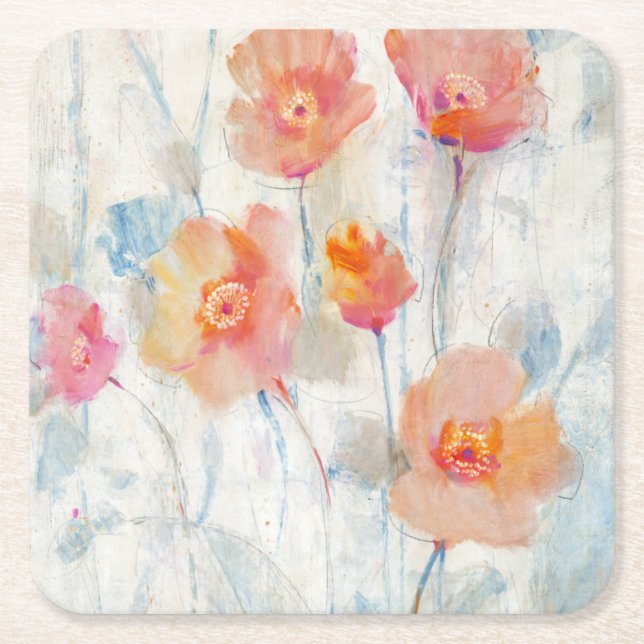 Translucent II Square Paper Coaster (Front)