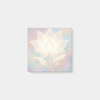 Translucent Lotus on Soft Background Post-it Notes