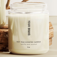 Translucent Modern Minimalist Clear Candle Labels