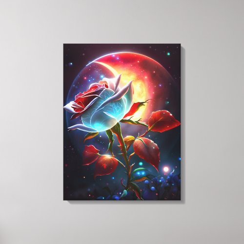 Translucent Rose 457 cm x 61 cm Canvas Print