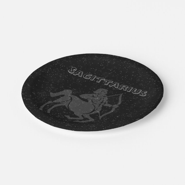 Translucent Sagittarius Paper Plates (Angled)