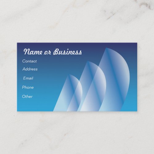 Translucent Tri-Sail Business Cards