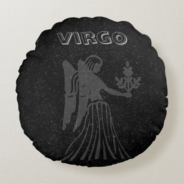 Translucent Virgo Round Pillow (Front)