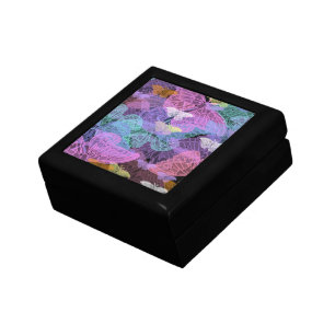 Transluscent Butterflies Abstract Art Keepsake Box