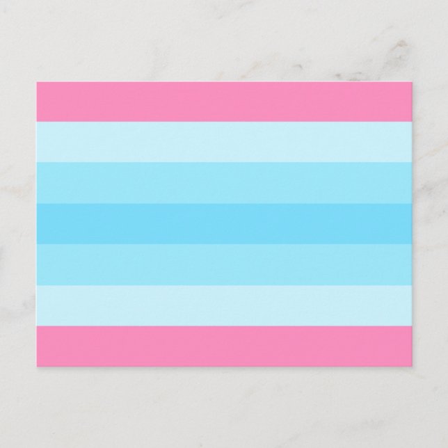 transmasculine flag postcard (Front)