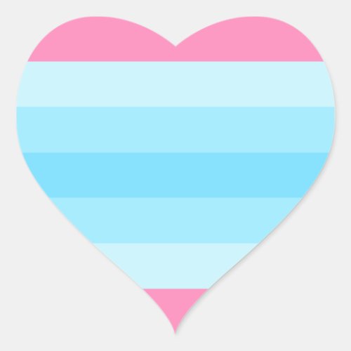 Transmasculine Heart Sticker