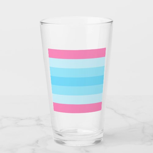 Transmasculine Pride Flag Glass