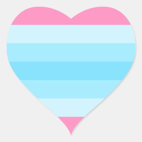 Transmasculine Pride Flag Heart Sticker