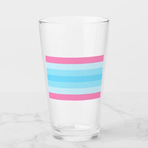 Transmasculine Pride Glass