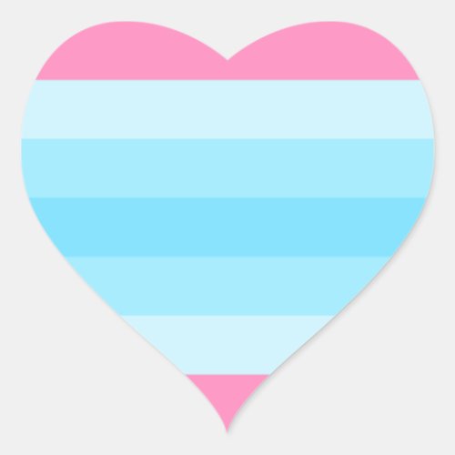 Transmasculine Pride Heart Sticker