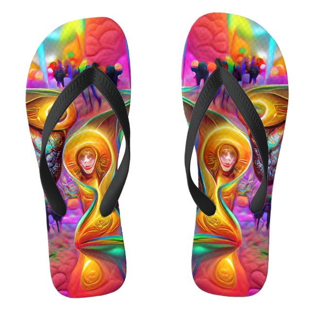 Transmigration of Souls Custom Created Flip Flops (Footbed)