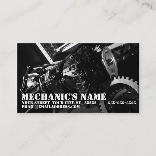 Transmission Mechanic Business Card