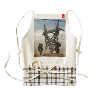 Transmission tower zazzle HEART apron