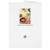 Transmissive Forms Abstract Art Card (Back)