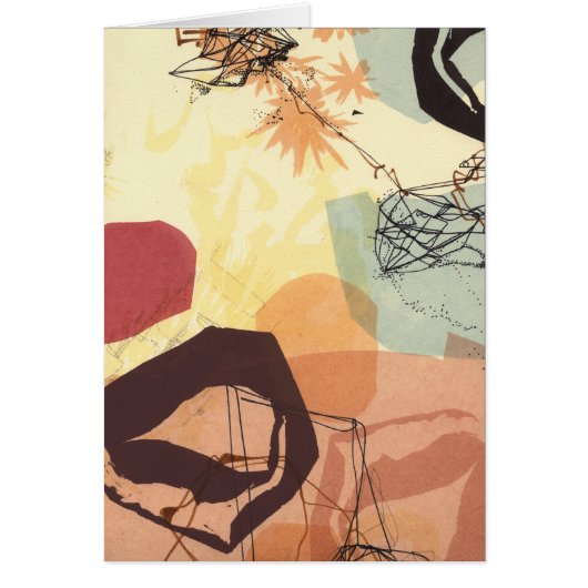 Transmissive Forms Abstract Art Card (Front)