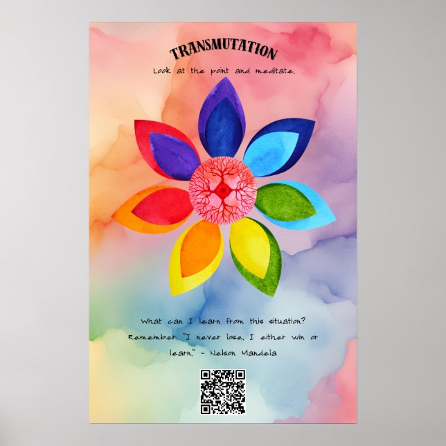 Transmutation and Growth Affirmation Poster (Front)