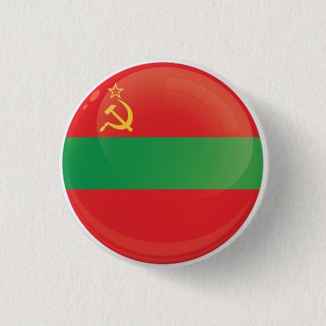 Transnistria  Round Icon Flag Button (Front)