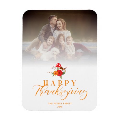 Transparency Happy Thanksgiving Family Photo Magnet