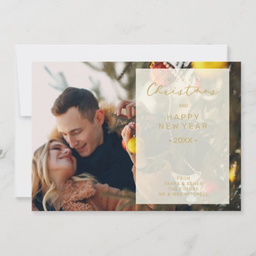Transparency Overlay Photo Merry Xmas Save The Date