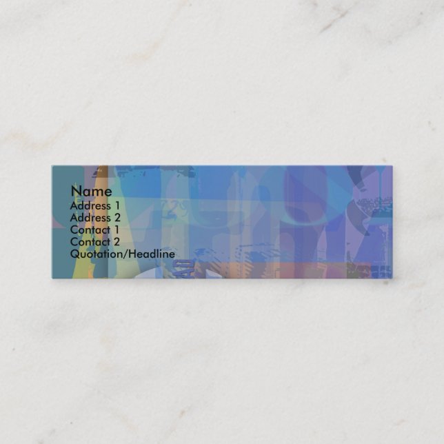 Transparency Pastel Colors Business Card (Front)
