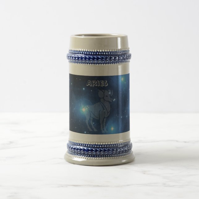 Transparent Aries Beer Stein (Center)