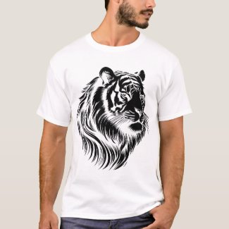 Transparent background tiger face T-Shirt