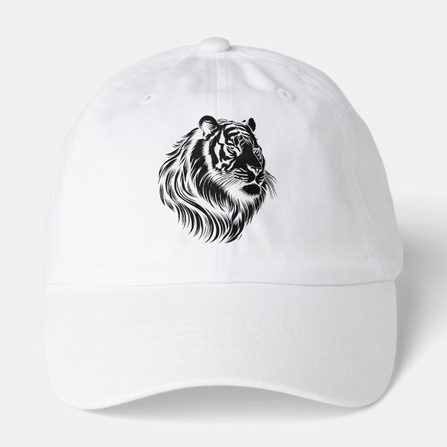 Transparent background tiger face T-Shirt Hat (Front)