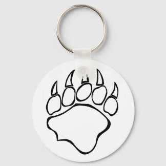 Transparent Bear Paw Keychain