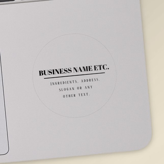Transparent & Black Simple Modern Multi-Purpose Sticker (Creator Uploaded)