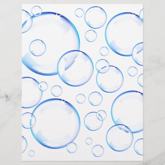 Transparent blue soap bubbles (Front)