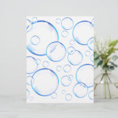 Transparent blue soap bubbles (Standing Front)