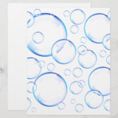 Transparent blue soap bubbles (Front/Back)