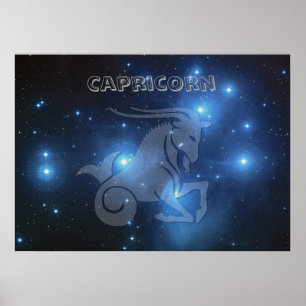 Transparent Capricorn Poster