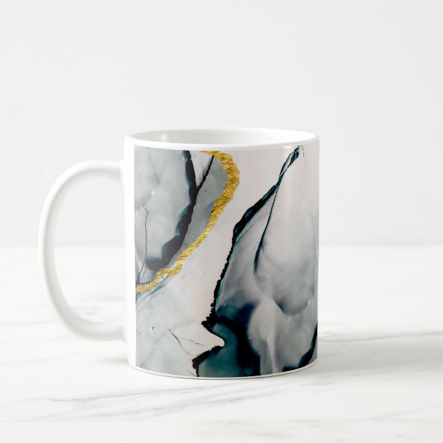 Transparent creativity. Abstract artwork. Trendy w Coffee Mug (Left)