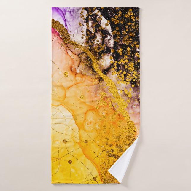 Transparent creativity. Abstract clouds -ART. Mast Bath Towel (Bath Towel)