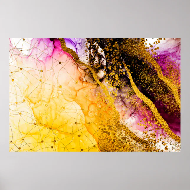 Transparent creativity. Abstract clouds -ART. Mast Poster | Zazzle