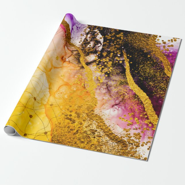 Transparent creativity. Abstract clouds -ART. Mast Wrapping Paper (Unrolled)