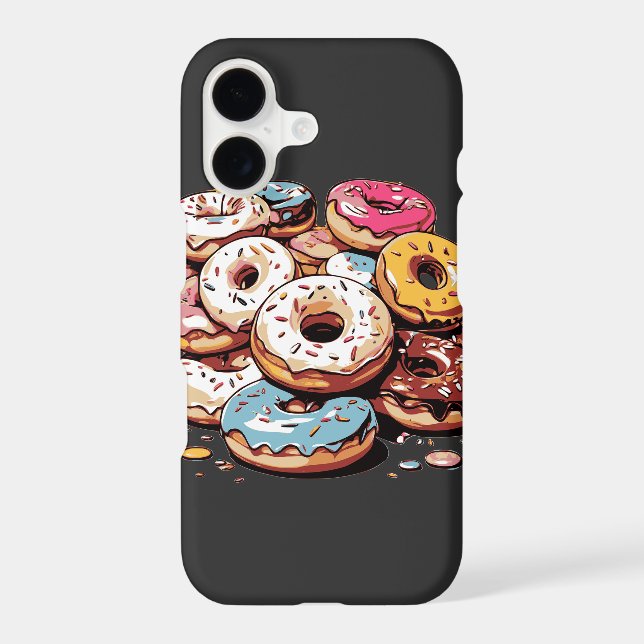 Transparent Donuts Sticker Iphone Case (Back)