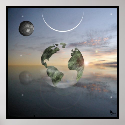 Transparent Earth Poster