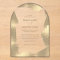 Transparent Faux Gold Foil Border Clear Wedding