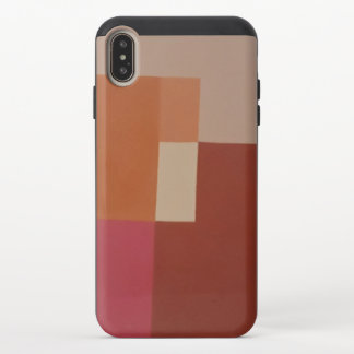 Transparent geometric iPhone XS max slider case