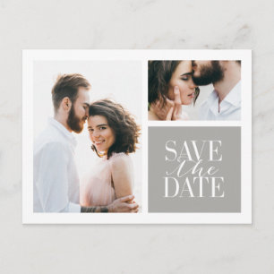 transparent glaze elegant modern announcement postcard