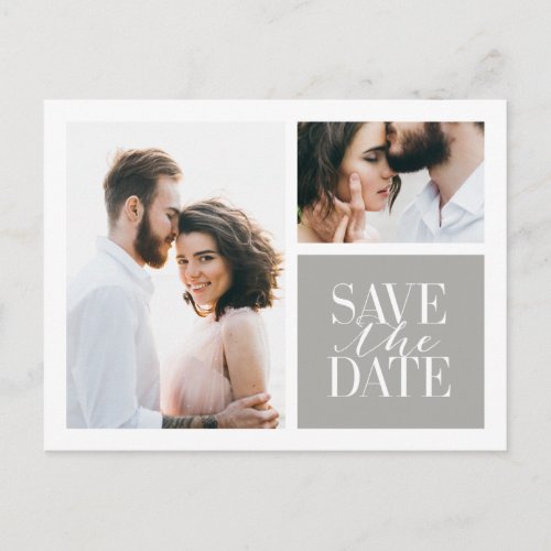 transparent glaze elegant modern announcement postcard