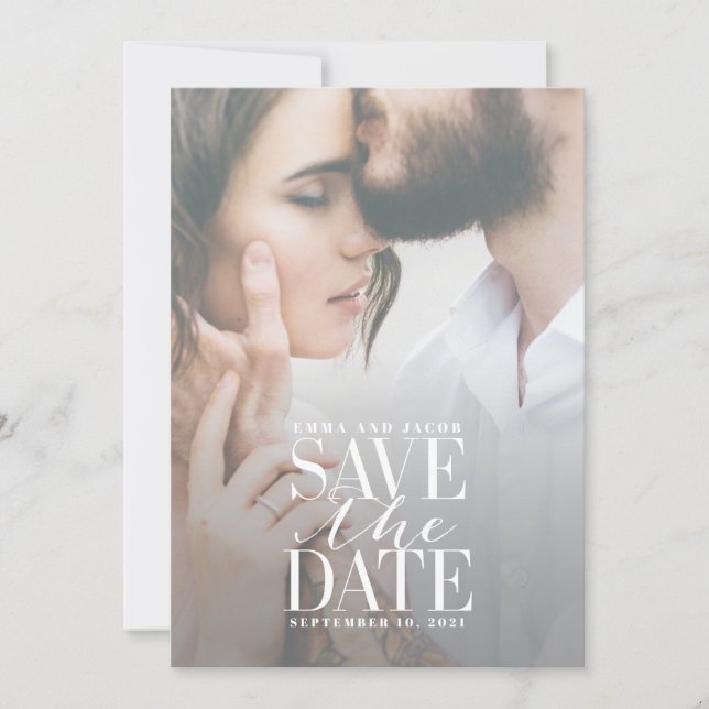 TRANSPARENT GLAZE SAVE THE DATE (Front)